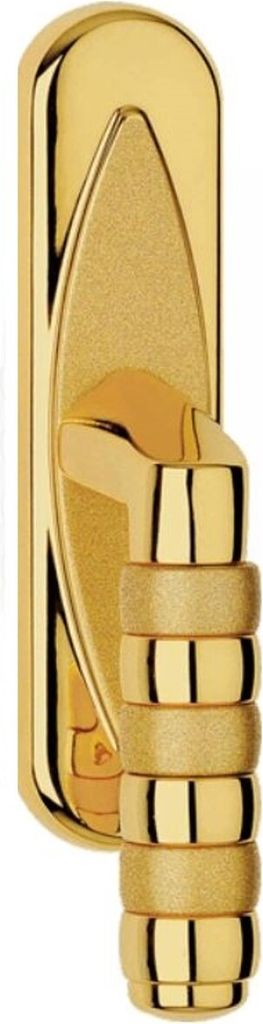 Casa Padrino Luxus Messing Fensterklinken Set Gold 4 cm x H. 18,5 cm - Luxus Qualität - Italy