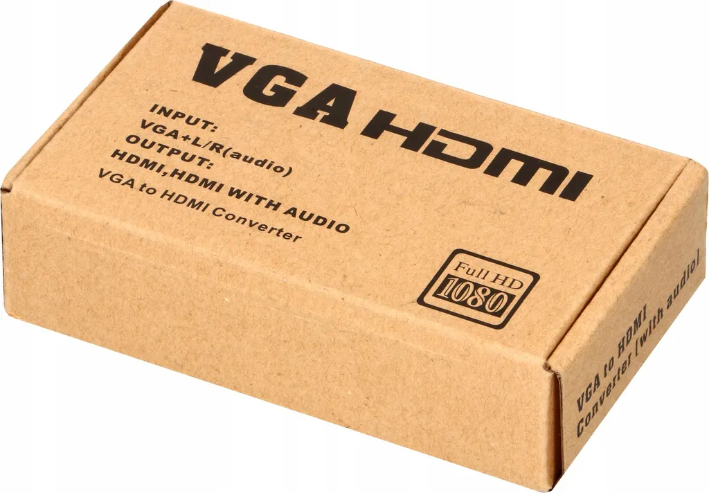 Convertisseur VGA vers HDMI Solution Son, Réparer Affichage PC sur TV