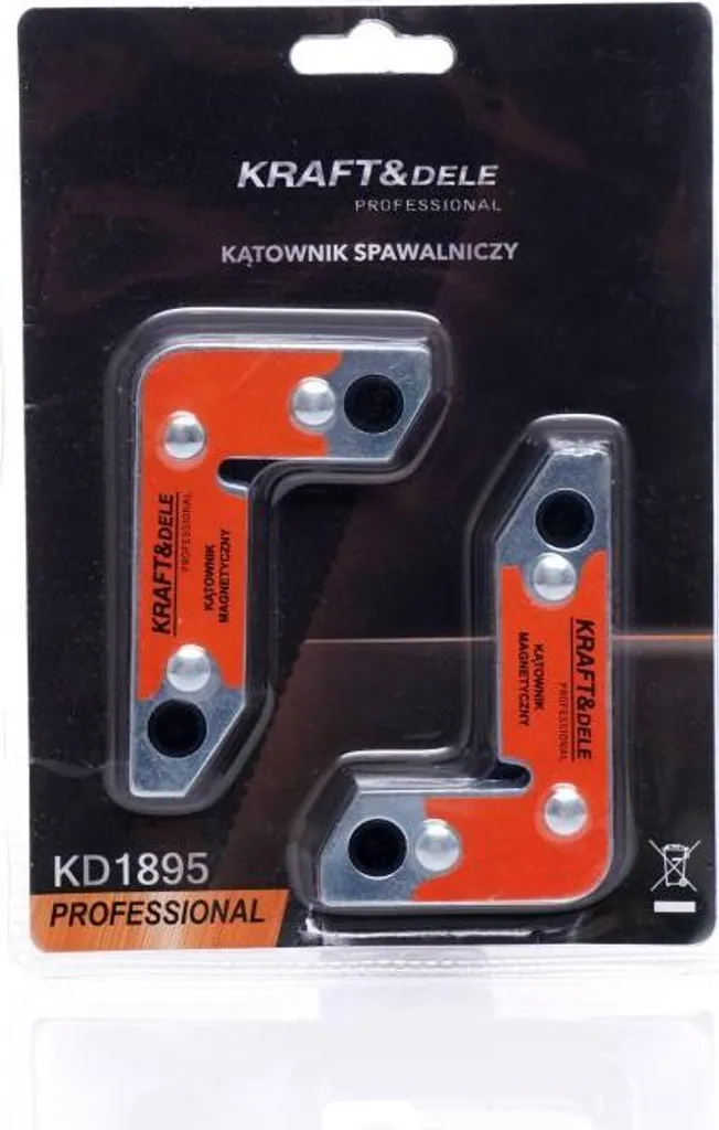 Équerre magnétique KRAFT&DELE KD1895 - Aimant d'angle 30° 60° 90°