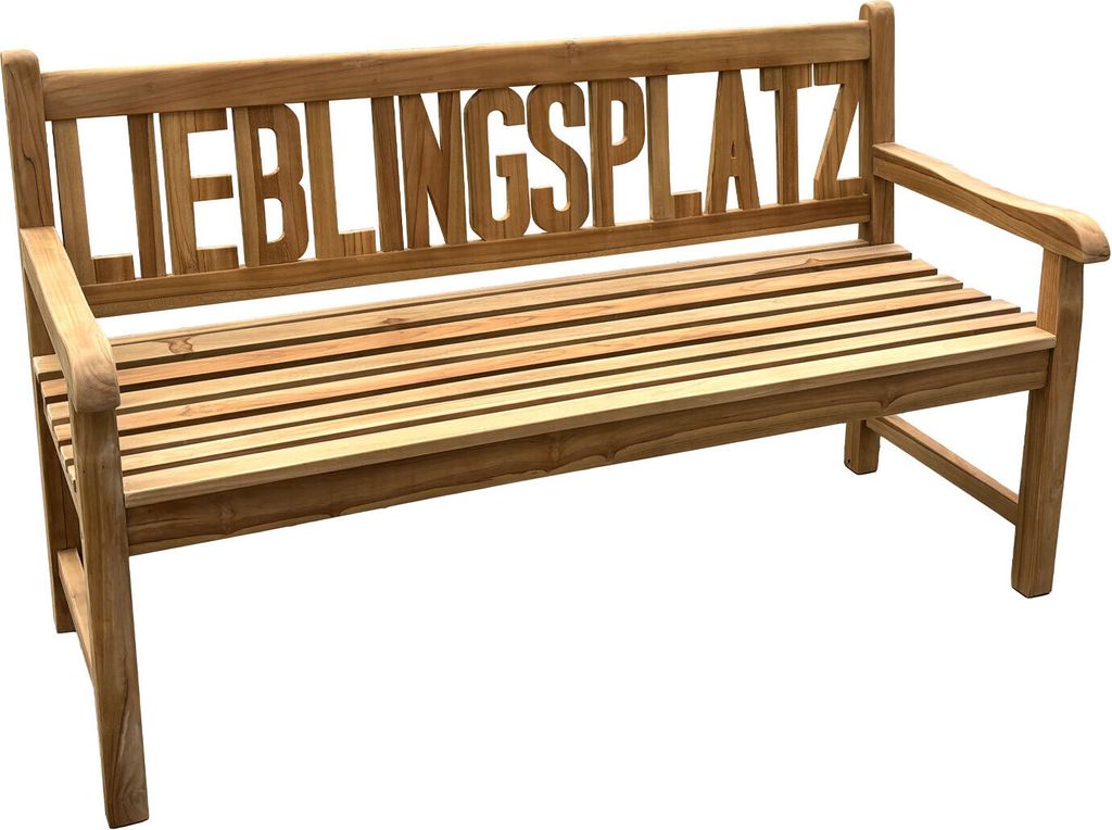 TP Digital Gartenbank Teakholz 3-Sitzer robust & Produktbild 
