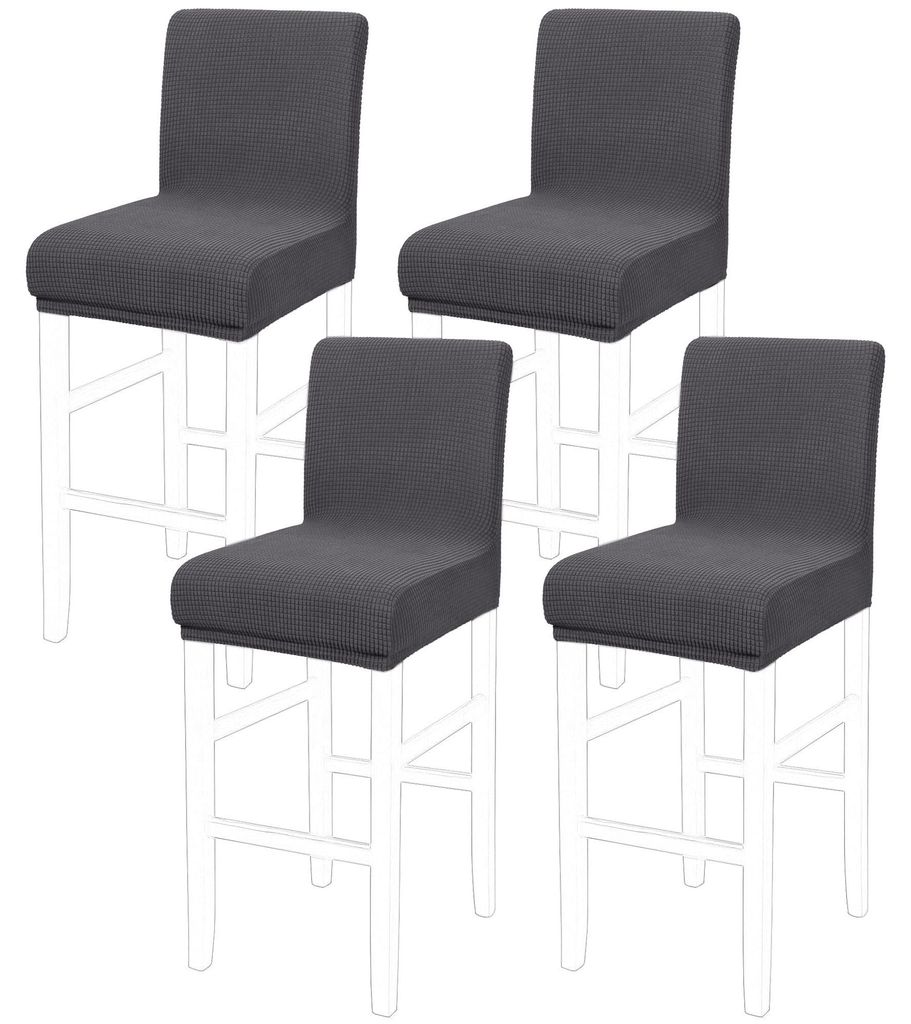 PiccoCasa set van 4 eetkamerstoelhoesjes, met elastische Productafbeelding 