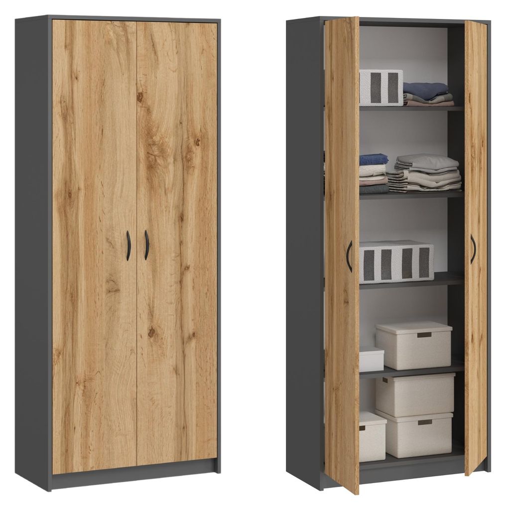 Armoire à vêtements Armoire polyvalente Étagère 74cm de Image du produit 