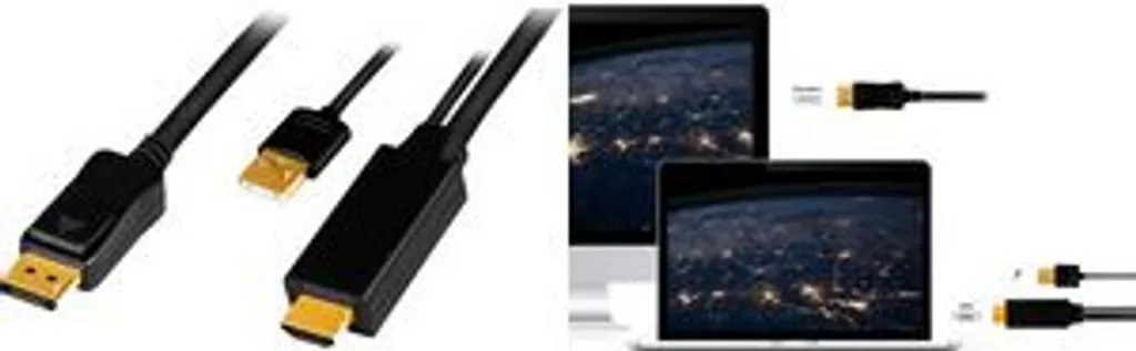 Solution écran noir HDMI vers DisplayPort : Câble 4K Logilink alimenté - 7