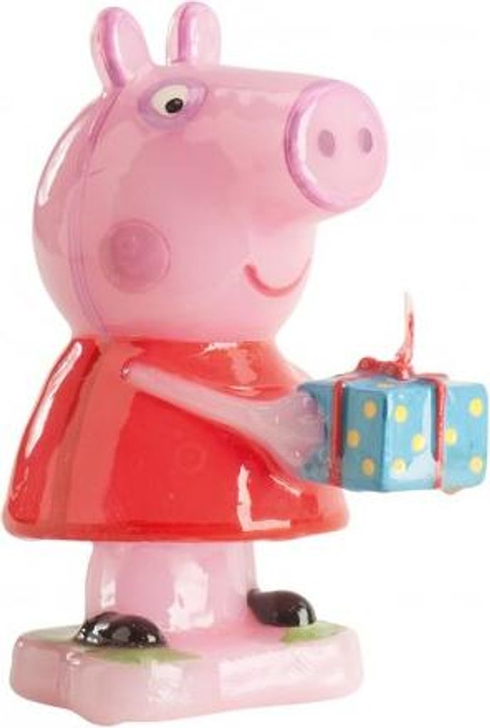 Decorazione per torta a candela Peppa Wutz colorata 8 x 3,5 Immagine del prodotto 