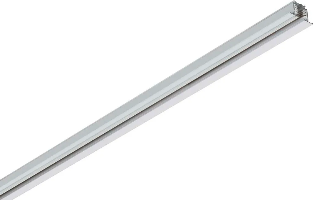 Rail Triphasé S-TRACK 2m Blanc pour Éclairage Flexible sans Multi-Câblage