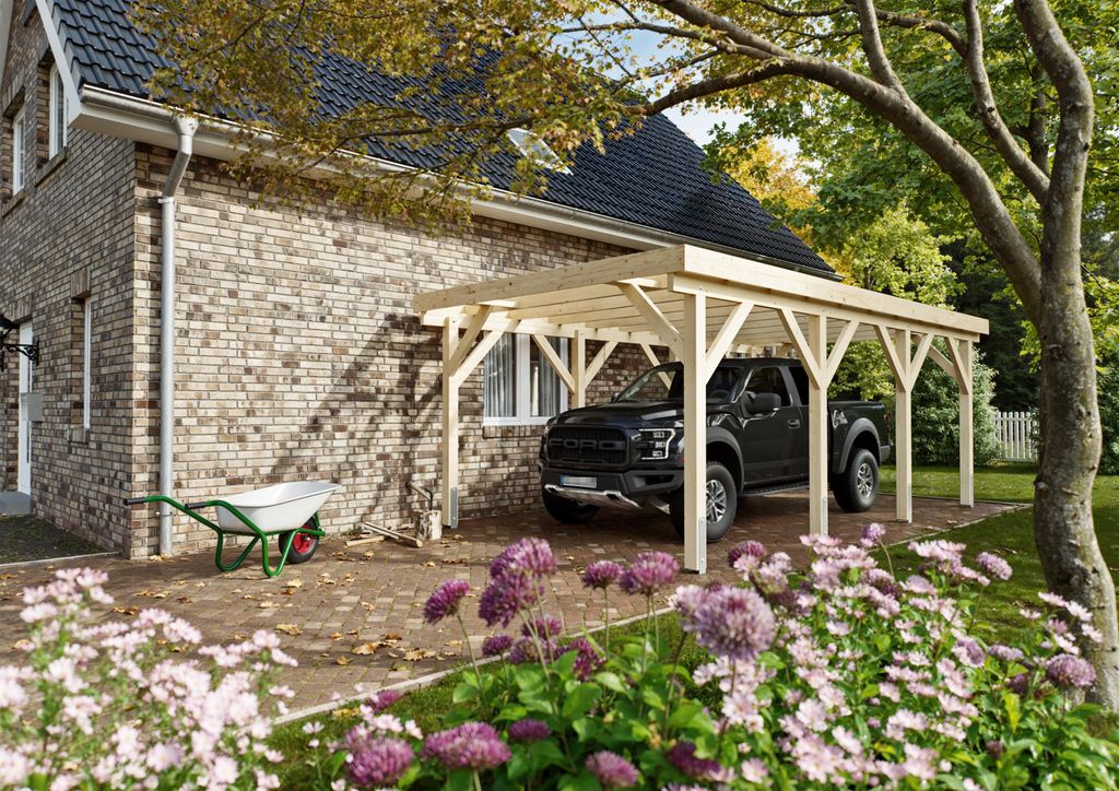 Carport Irvine II 3,44x6,50 m - inklusive umweltfreundlichen PET-Platten