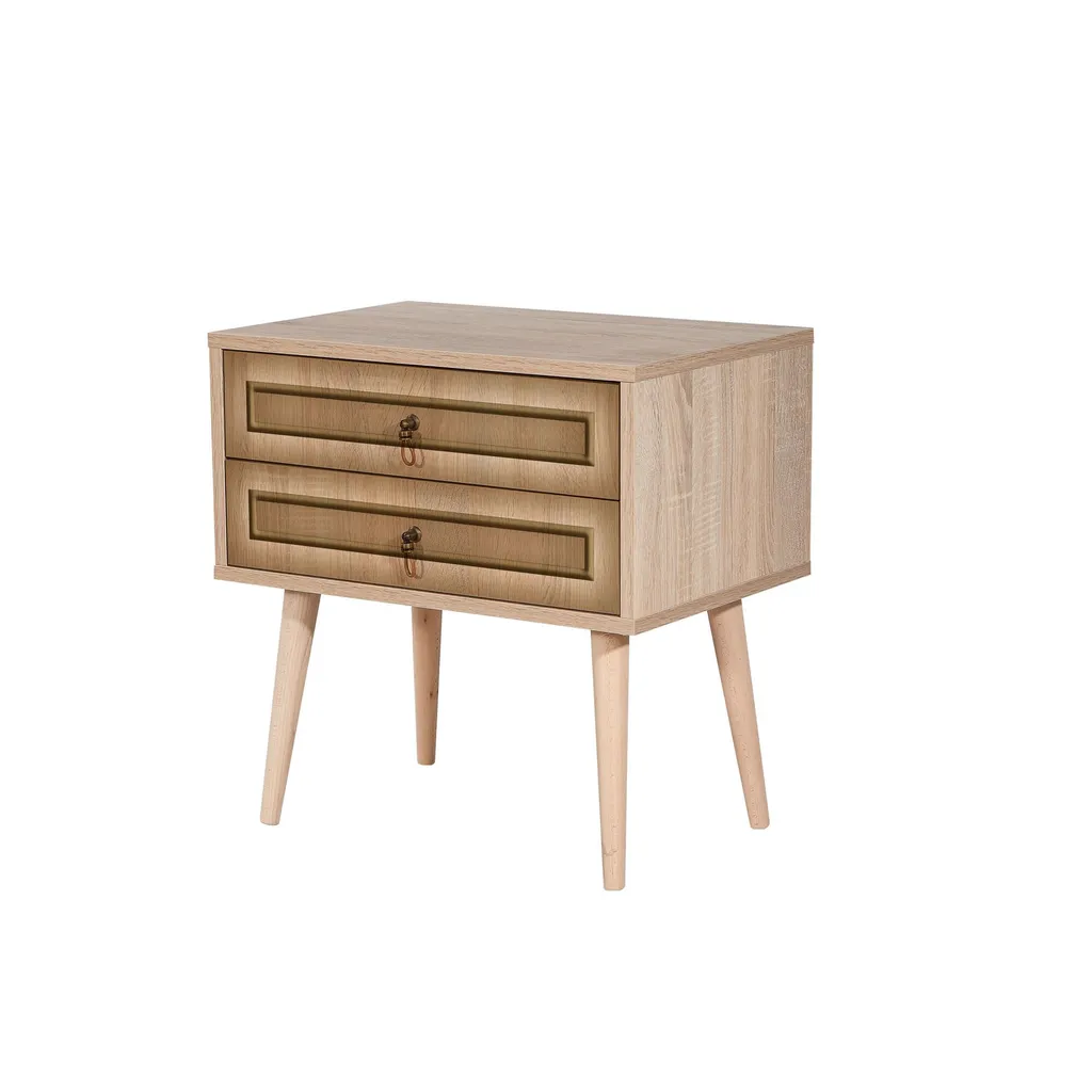 Table de nuit durable et résistante chêne Sonoma 60 cm Skye Decor 420