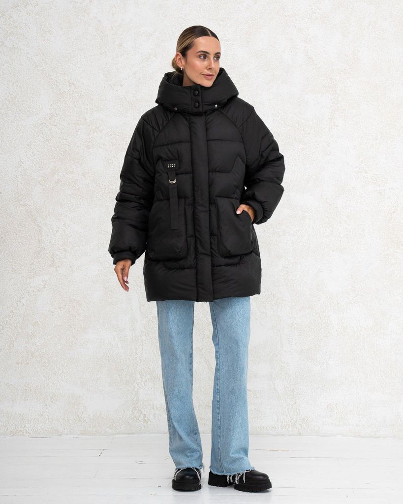 Damen-Winterjacke mit Kunstdaunen 0475 - S Schwarz A.G.
