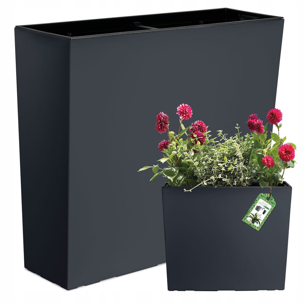 Prosperplast Blumentopf | Urbi Case Tower | Anthrazit  Mat| Produktbild 