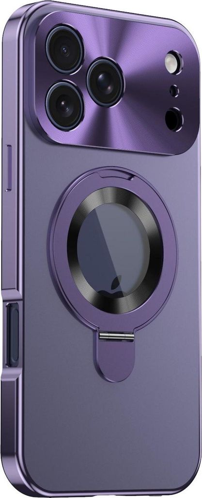 Metall Hülle für Apple iPhone 17 Pro Max mit MagSafe Privacy Full Cover Lila