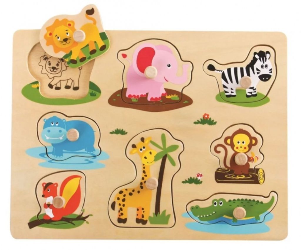 Sky-blue 20065 Holzpuzzle / Steckpuzzle Safari Produktbild 