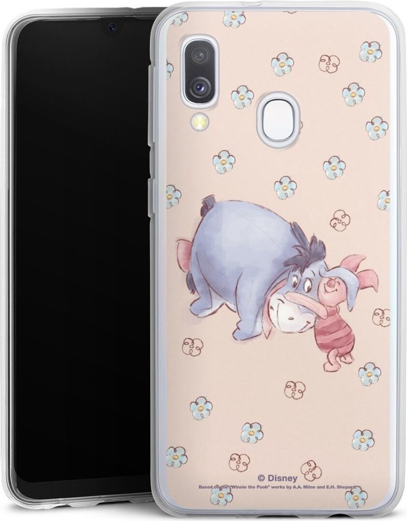 DeinDesign Handyhülle für Samsung Galaxy A40 Silikon Hülle Case Smartphone Schutzhülle Disney Esel Winnie Puuh Ferkel