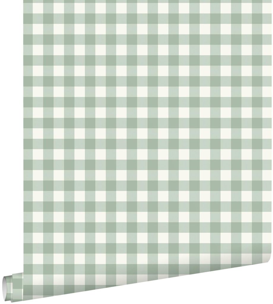 ESTAhome tapeta s kockovaným vzorom, mätovo zelená, 50 x Obrázok produktu 