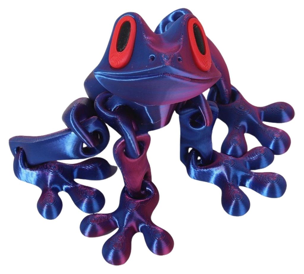 3D-gedruckter magnetischer Frosch, Spielzeug mit beweglichen Gelenken, Frosch-Kühlschrankmagnet, bewegliche Froschfigur, Dekoration, Ornament