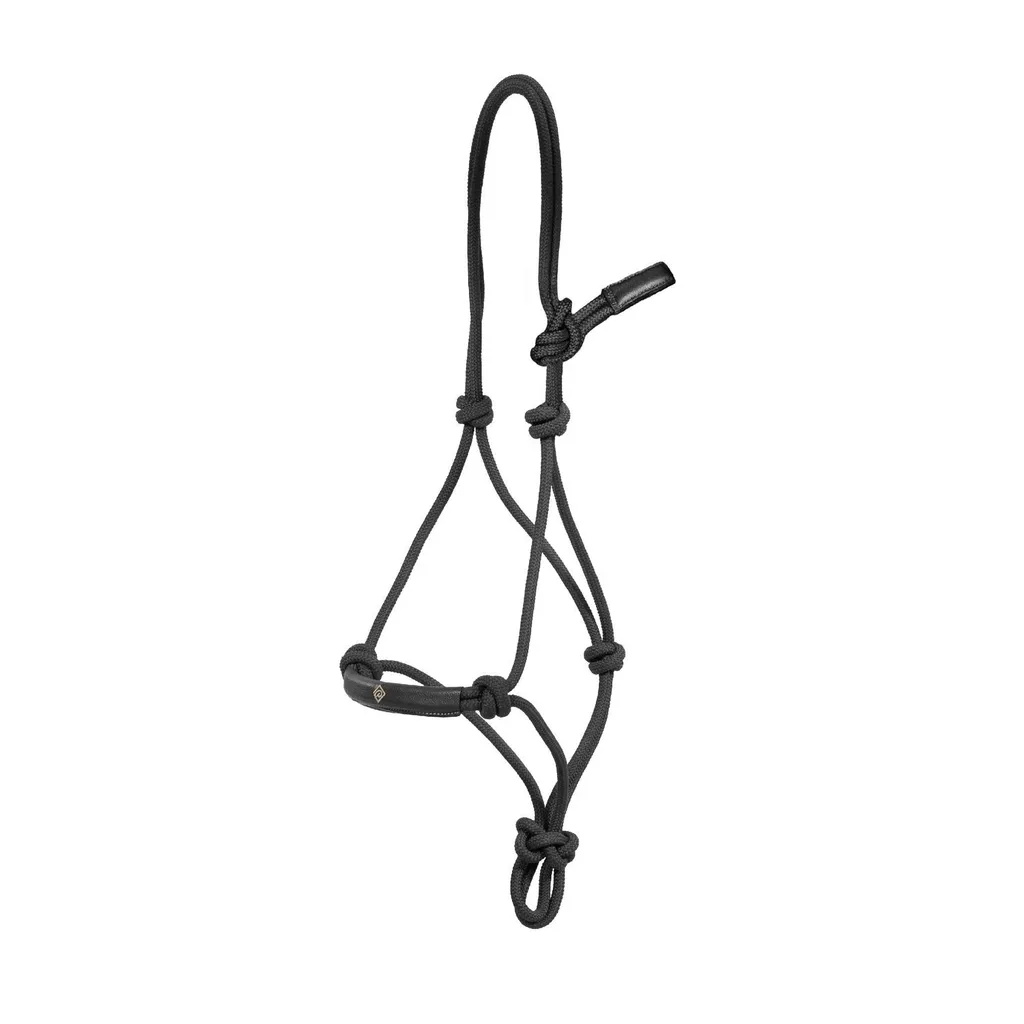 Licol en Cuir Dyon Working Collection Noir - Taille Full pour Cheval