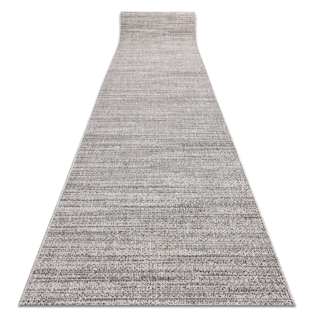 Tapis de sol SIZAL FLOORLUX pour entrée et couloir 100x110 cm Gris Noir