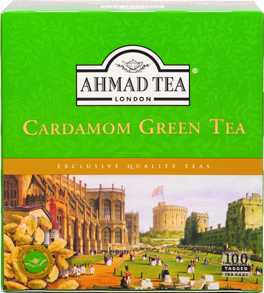 Ahmad Tea - Grüner Tee mit Kardamom Aroma  200gr - 100 Produktbild 