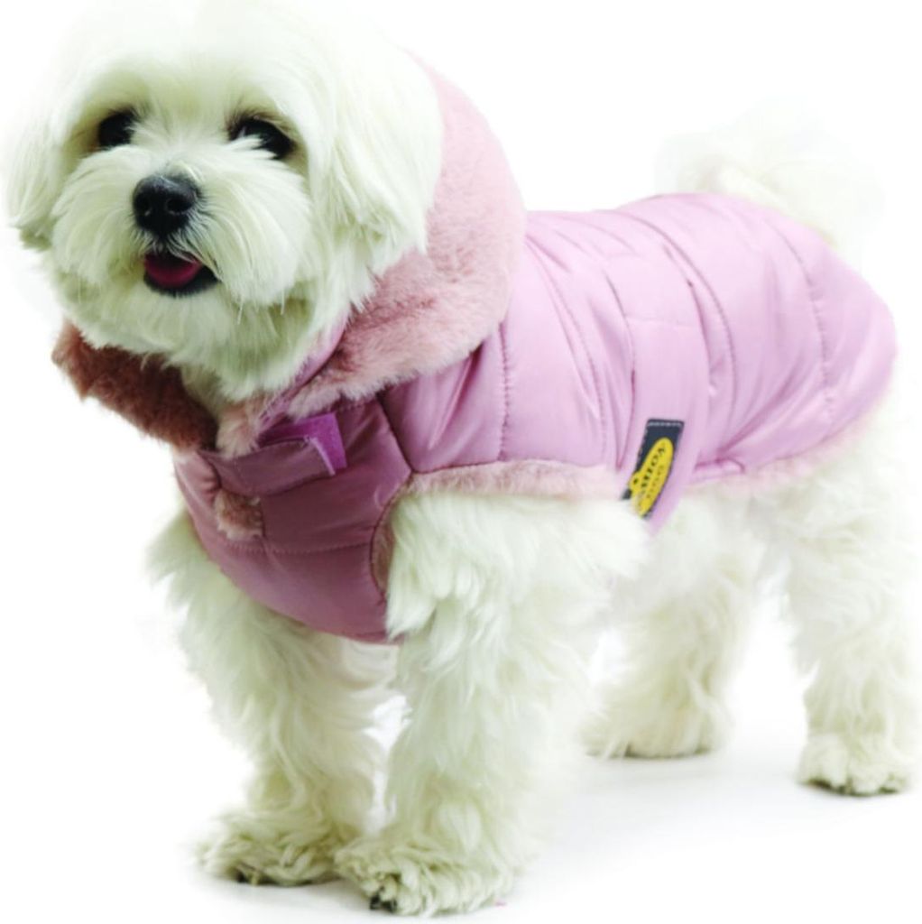 Fashion Dog Hunde-Steppmantel für Malteser - Rosa - 27 cm