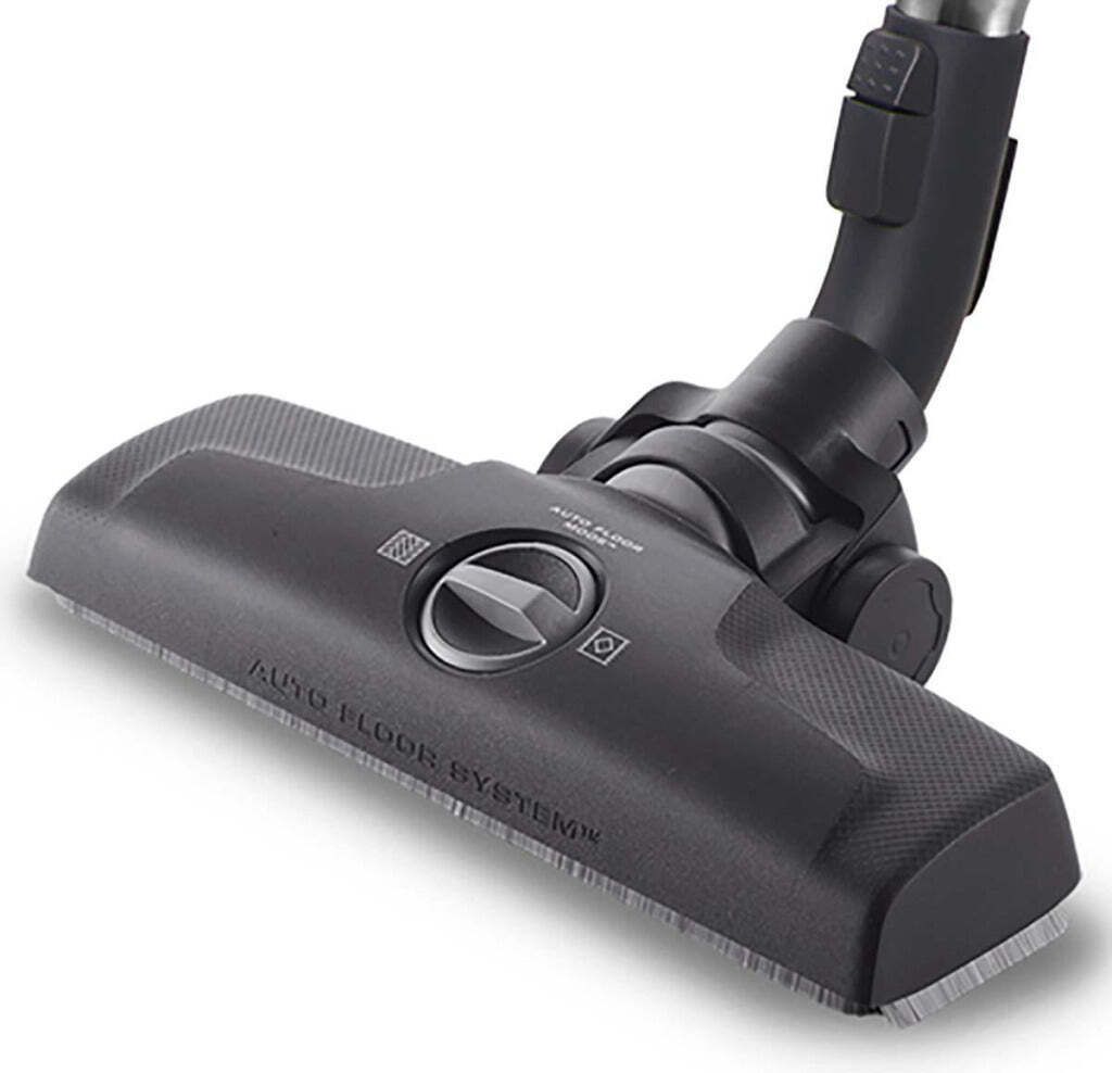 A close-up shot of a vacuum cleaner attachment.