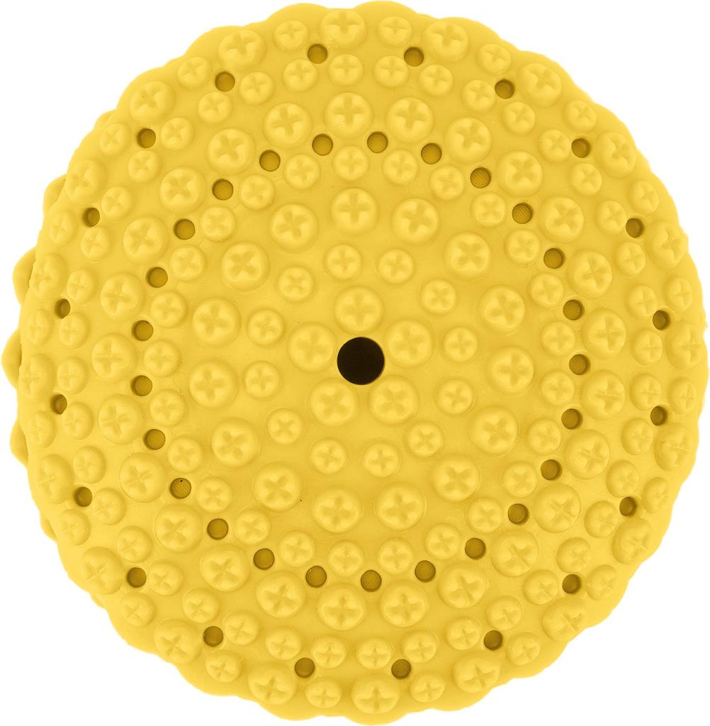 Spielzeug für leckendes Futter bei Hunden, interaktives Bisswiderstand-Zahnreinigungspuzzle für Hunde, Welpen, Gelb