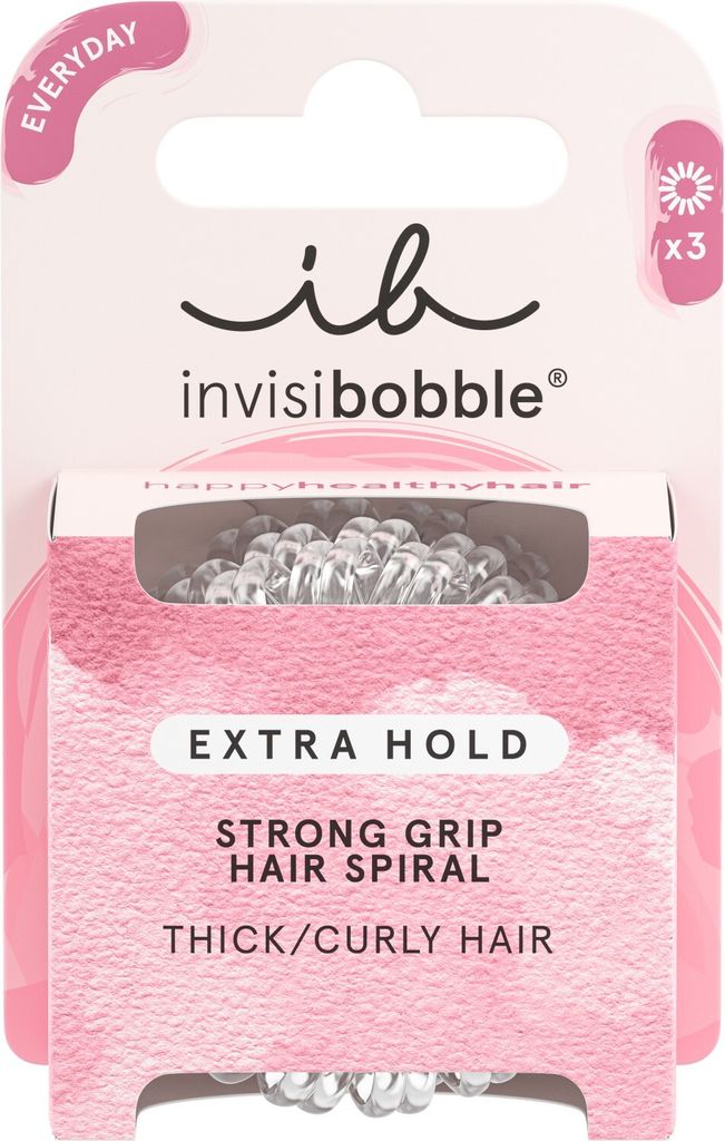 Invisibobble Original Extra hold Crystal Clear 3st Immagine del prodotto 