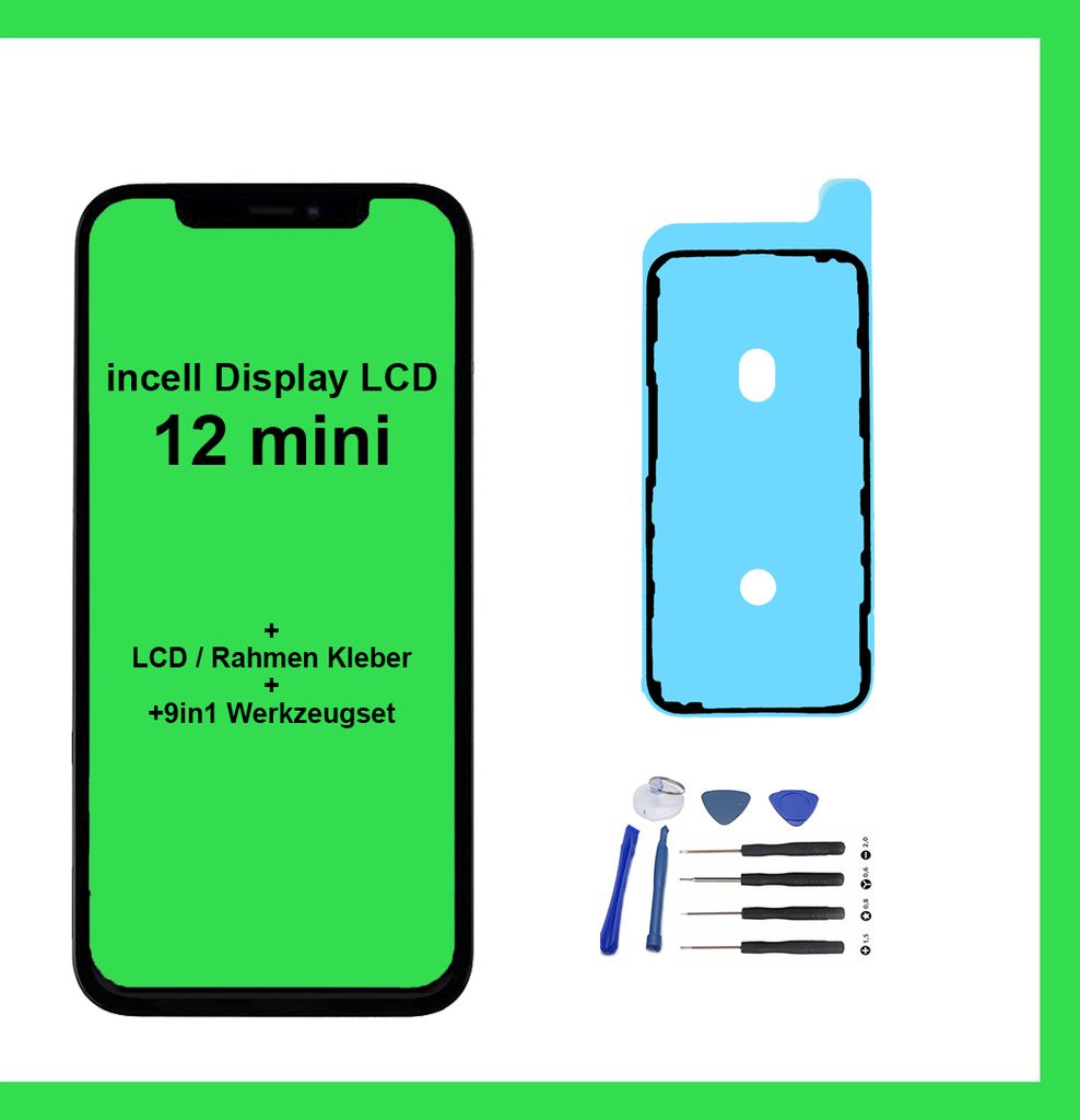 Display für iPhone 12 mini Ersatz Bildschirm INCELL Lcd Touchscreen Screen Neu