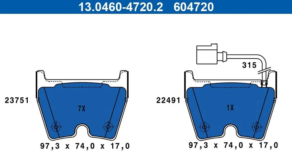 Plaquettes de Frein Audi RS3 Quattro anti-vibration et sans bruit 15-