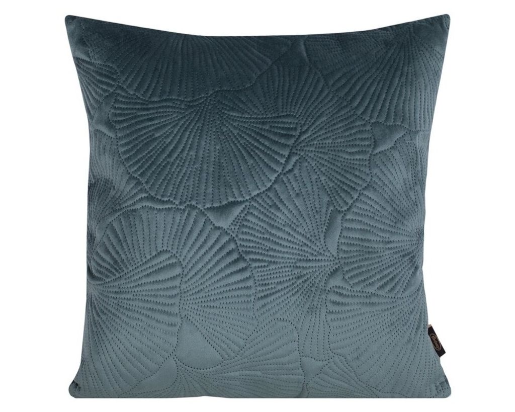Dekorativer Kissenbezug Sofakissen VELVET 58D 45x45 dunkelminze