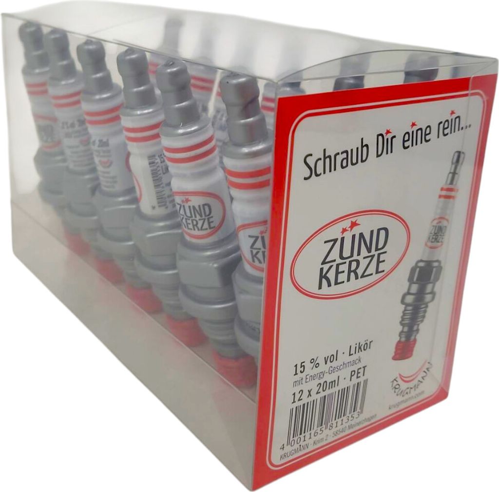 Krugmann Spark plug liqueur shot s príchuťou vodky energy Obrázok produktu 5
