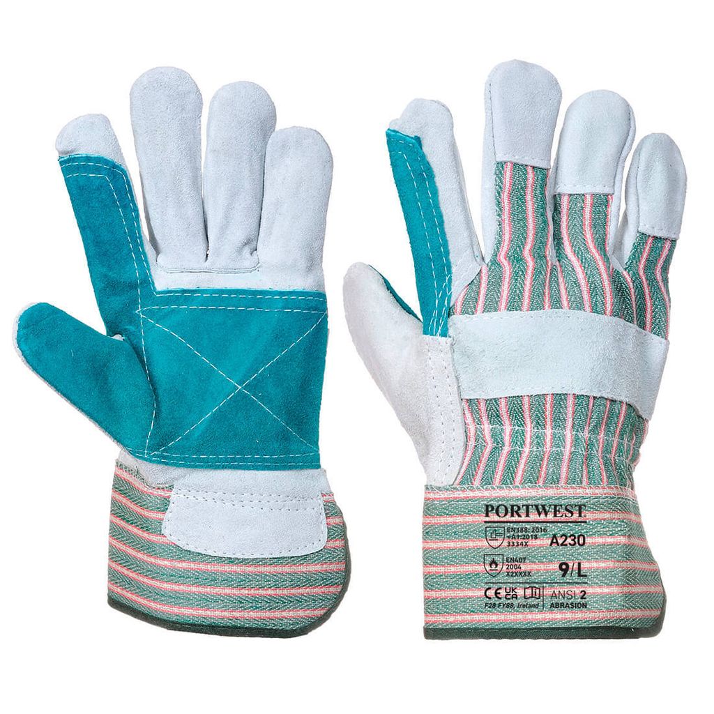 Portwest A230 Double Palm Rigger Handschuh Grey Gr. XXXL