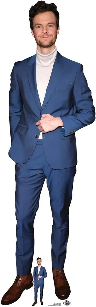 Jack Quaid Stand-up Cartone 186x58 cm - Decorazione VIP Blue Suit