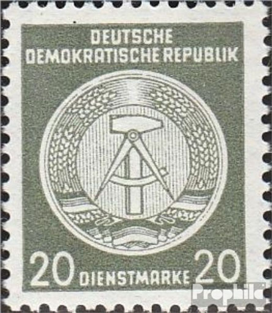 Briefmarken DDR 1954 Mi DA22z II X II postfrisch Zirkelbogen nach rechts