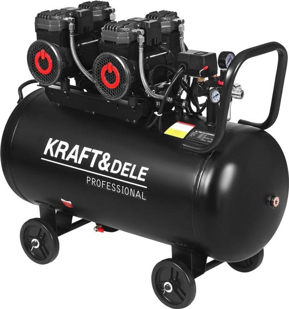 Bezolejový kompresor, 100L, 2x2200W | KD4083 Obrázok produktu 