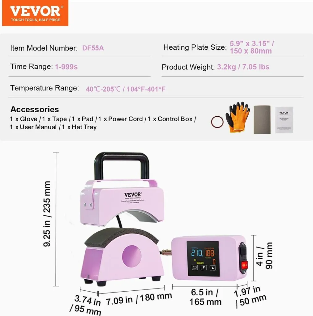 Machine de transfert thermique pour casquettes et chapeaux format mini - 7