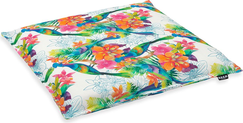 H.O.C.K. Beach Life Outdoor Sitzkissen 45x45x6cm Paradise 01