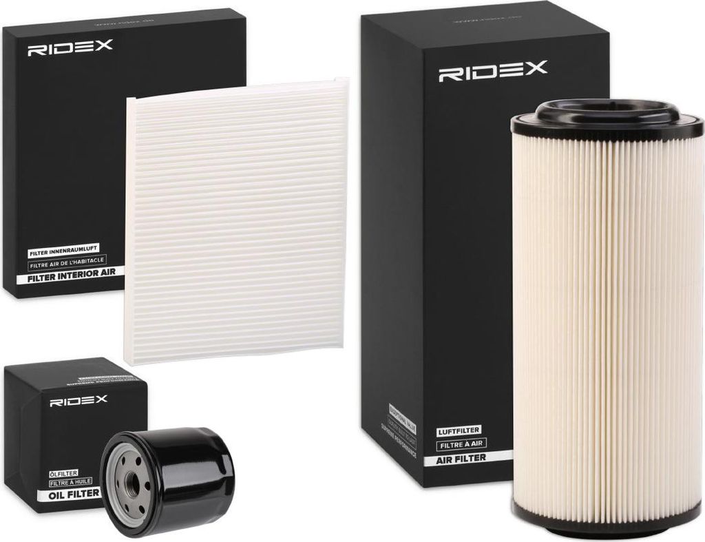 RIDEX Filterset Inspektionspaket Filtersatz für AUDI A2 (8Z0) für SEAT Leon Schrägheck (1P1)