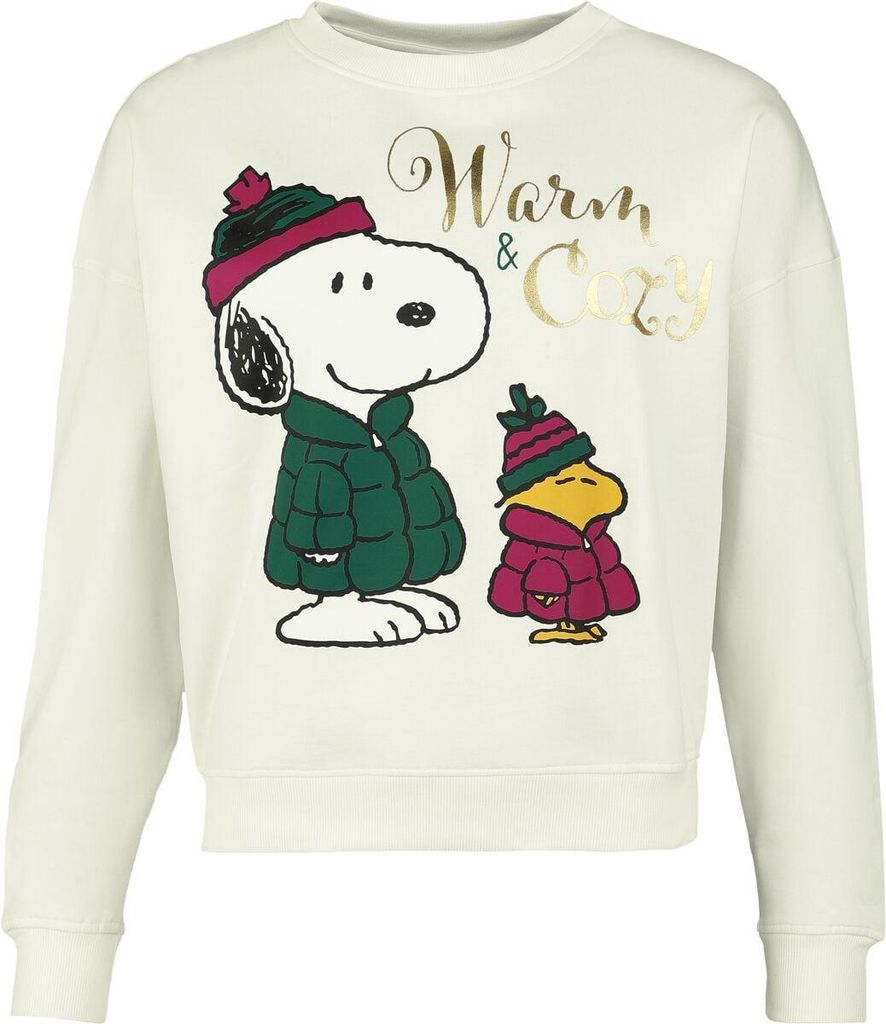 Peanuts Sweatshirt Damen Snoopy - Warm And Cozy altweiß M Produktbild 
