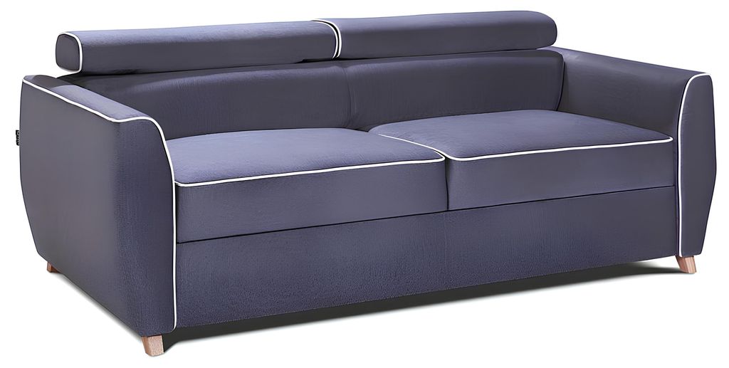 Sofa 3 Sitzer Couch Design Polster Modern Textil Stoff Bettfunktion Dreisitzer