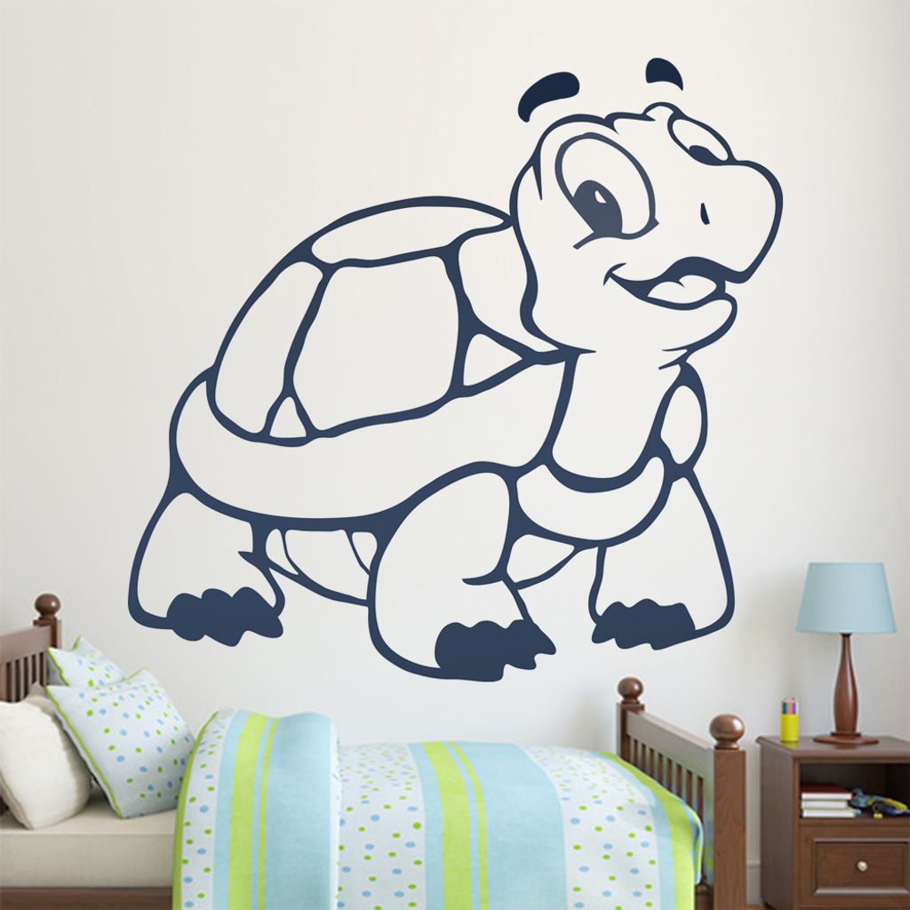 KIWISTAR Schildkröte - Reptil Turtle Panzer Meeresschildkröte Wandtattoo in 6 Größen - Wandaufkleber Wall Sticker - Dekoration, Küche, Wohnzim...