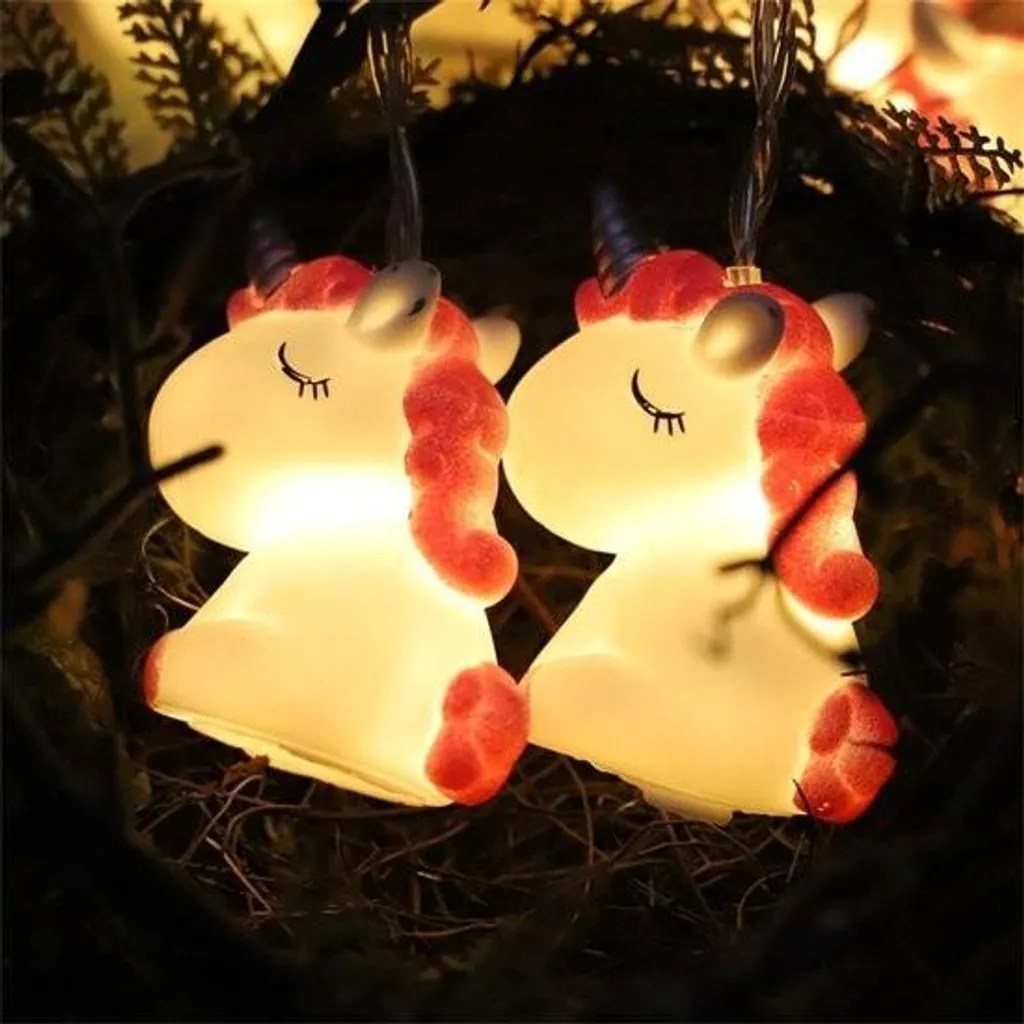 Decorazione LED Cameretta Ragazze: Luci Unicorno 15m a Batteria