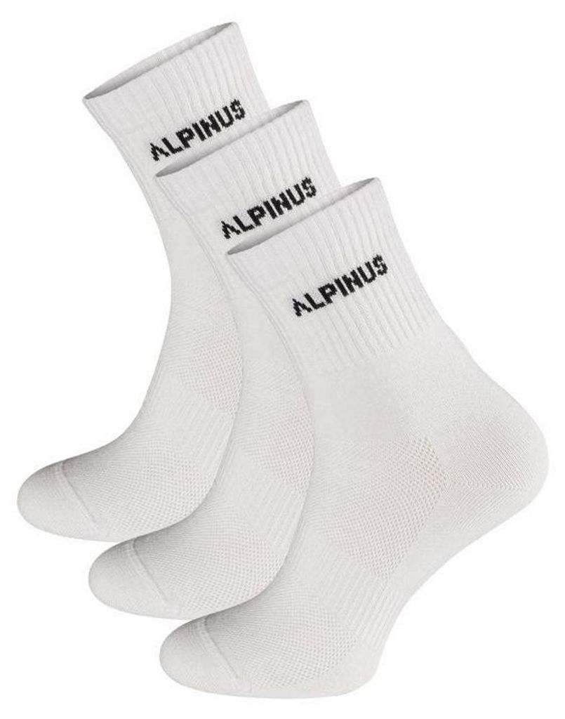 Alpinus - "Alpamayo" Socken für Herren/Damen Uni (3er-Pack) PP9688 (34 EU - 38 EU) (Weiß)