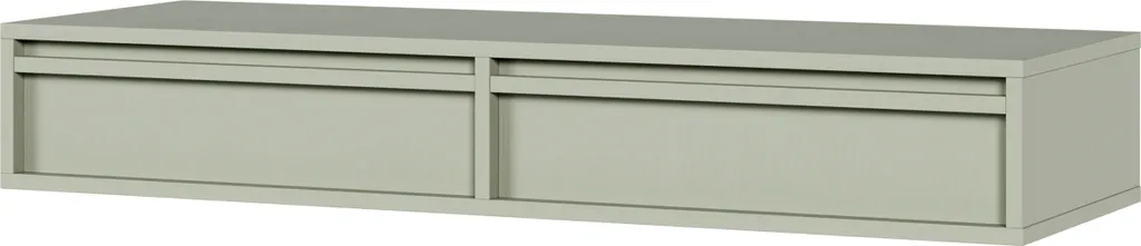 Comodino Sospeso Selsey Evo 110 cm Verde Salvia - Arredo Notte