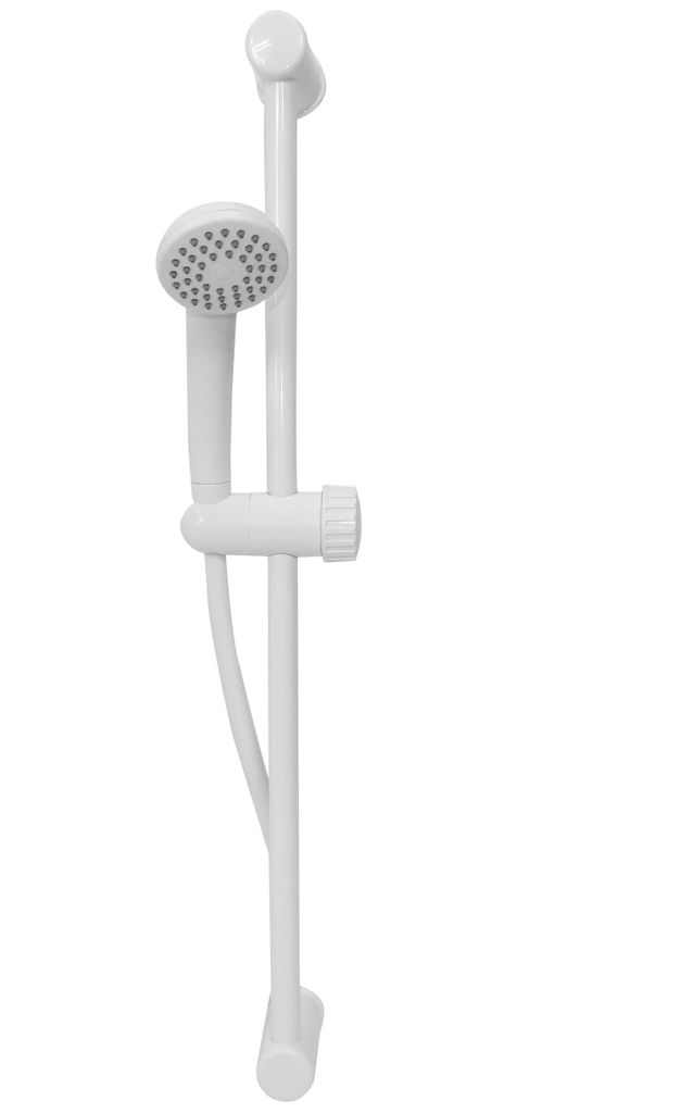 Tenrit Duschstange Romy 60 Cm – Metallbrausestange Mit Handbrausehalter In Silber