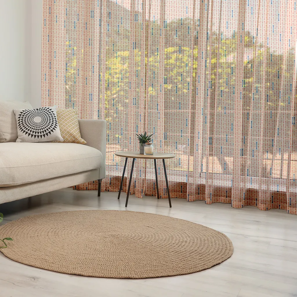 Arazzo Grande ABAKUHAUS 135x274cm Raso Indaco Terra Siena - 3