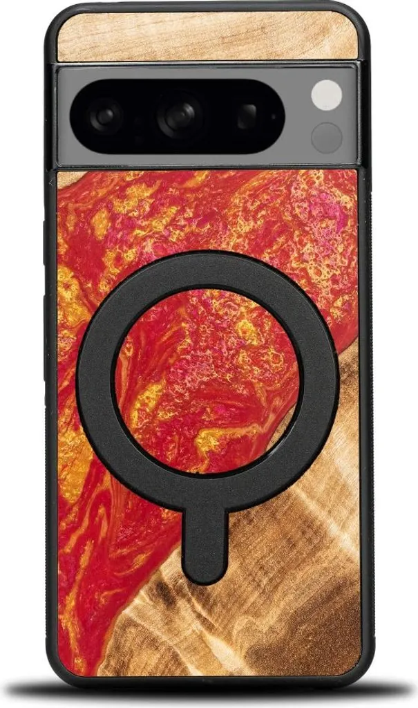 Housse Pixel 8 MagSafe Bewood - Bois Gravé Paris - Coque Artistique