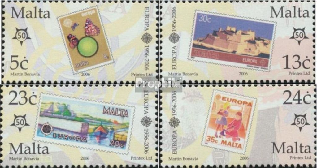 Briefmarken Malta 2006 Mi 1426-1429 (kompl.Ausg.) postfrisch 50 Jahre Europamarken