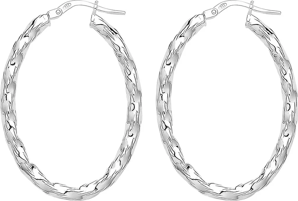 Boucles d'Oreilles Argent 925 Anti-allergique - Créoles Chic 35mm