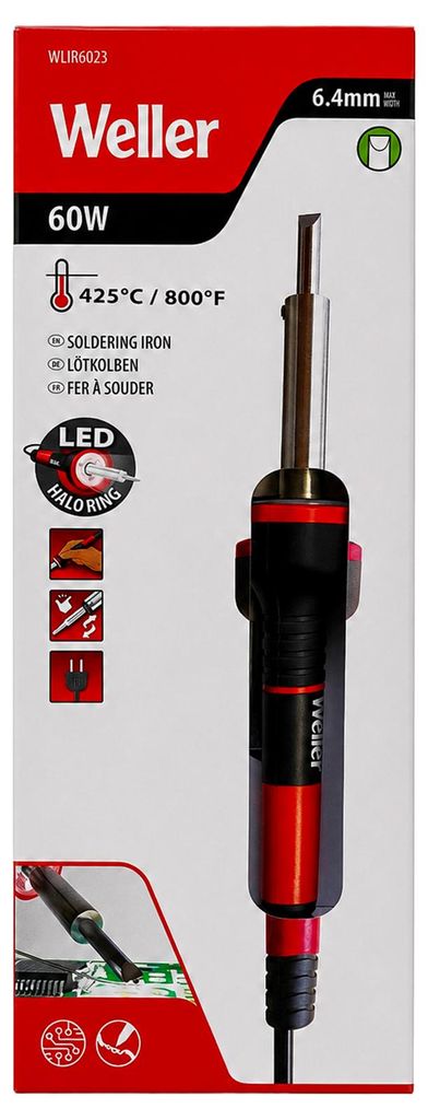 Weller WLIR6023C Lötkolben 60 Watt 230V mit LED Halo Produktbild 