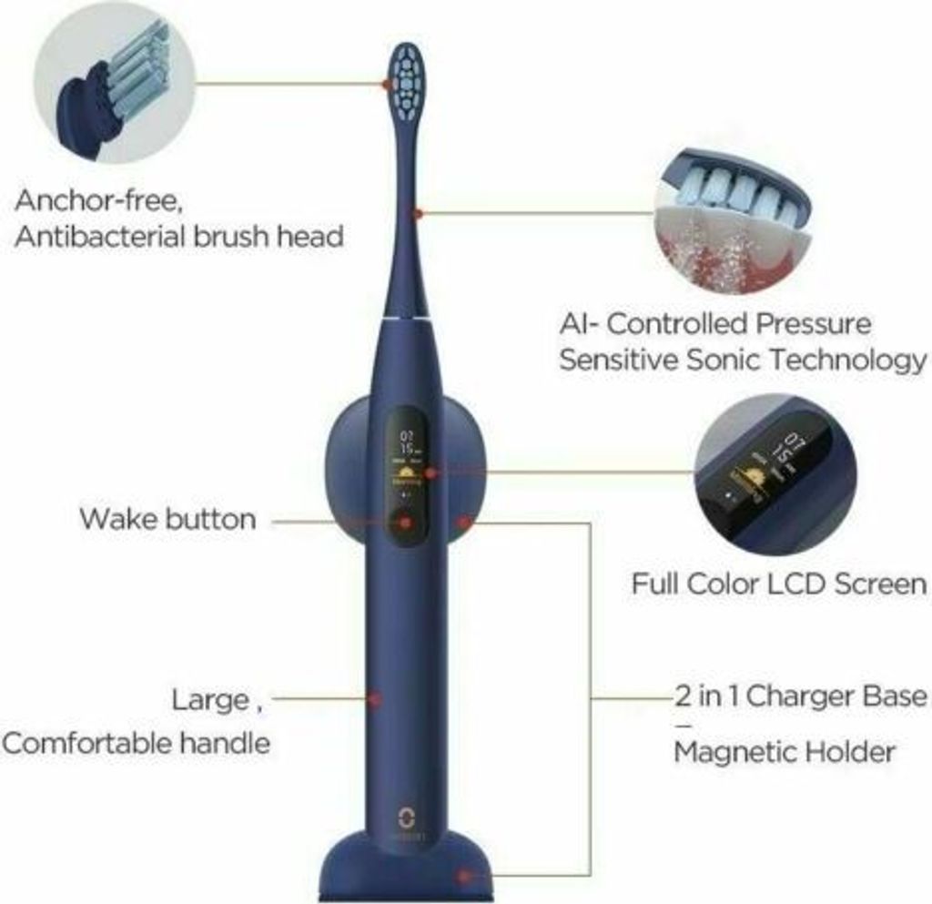 Oclean X Pro Intelligente Sonic Zahnbürste 3 Putzprogramme Produktbild 10