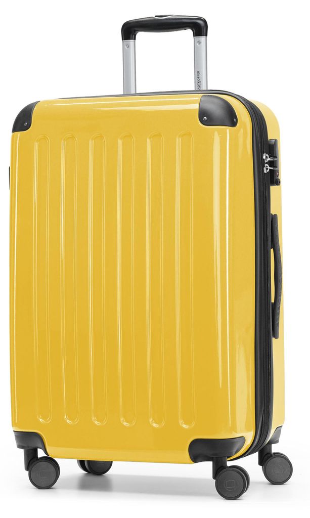 HAUPTSTADTKOFFER - Alex - Hartschalen-Koffer mit Erweiterung Reisekoffer Hardcase Check-In Luggage 15-20 kg, expandable Trolley glossy 65 cm, 74 L,...